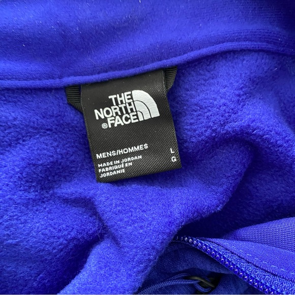 The North Face Canyonlands Fleece 1/2 Zip Sweater Royal Blue Mens Size Large - Picture 7 of 9